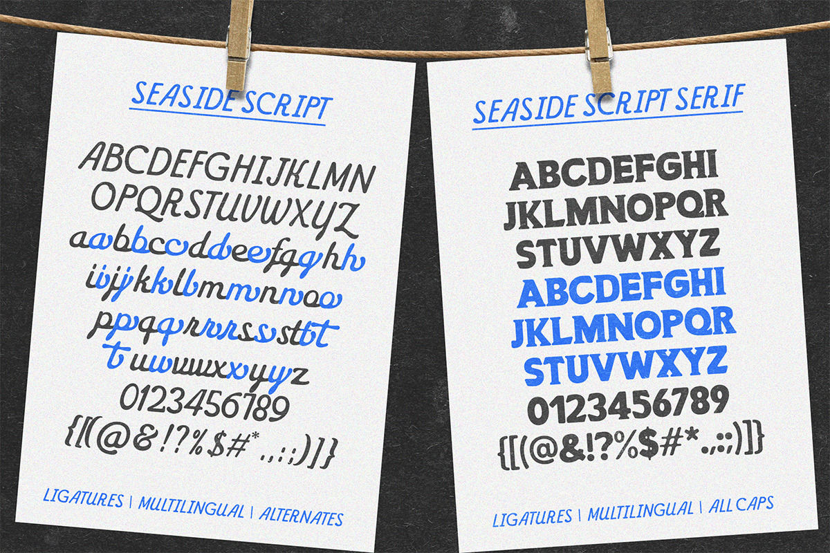Seaside Script Duo, a Script Font by Letter Fresh (Photo 12 of 12)