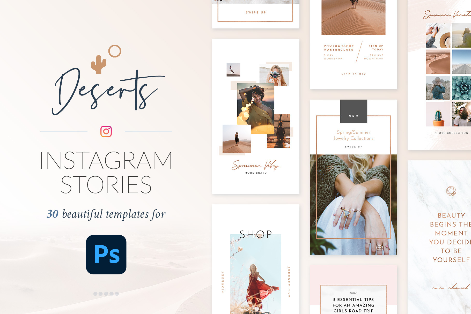 Instagram Stories Deserts | PS, a Social Media Template by Poego Social