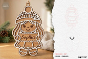 Personalized Gingerbread Ornaments, a Decorative Illustration by svgocean (Thumbnail 14 of 14)