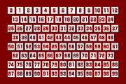 Numbers Style Two Fonts, a Symbol Font by GG Design (Thumbnail 5 of 7)