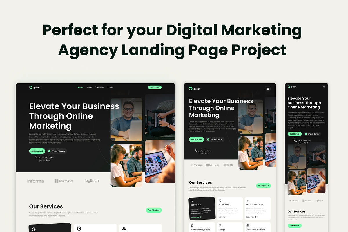 Digicraft - Framer Template, a Landing Page Template by Agensip Design Agency (Photo 9 of 10)