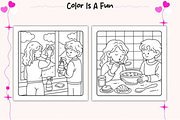Love Moments Cozy Coloring Pages, a Decorative Illustration by Ink Gallery (Thumbnail 3 of 4)