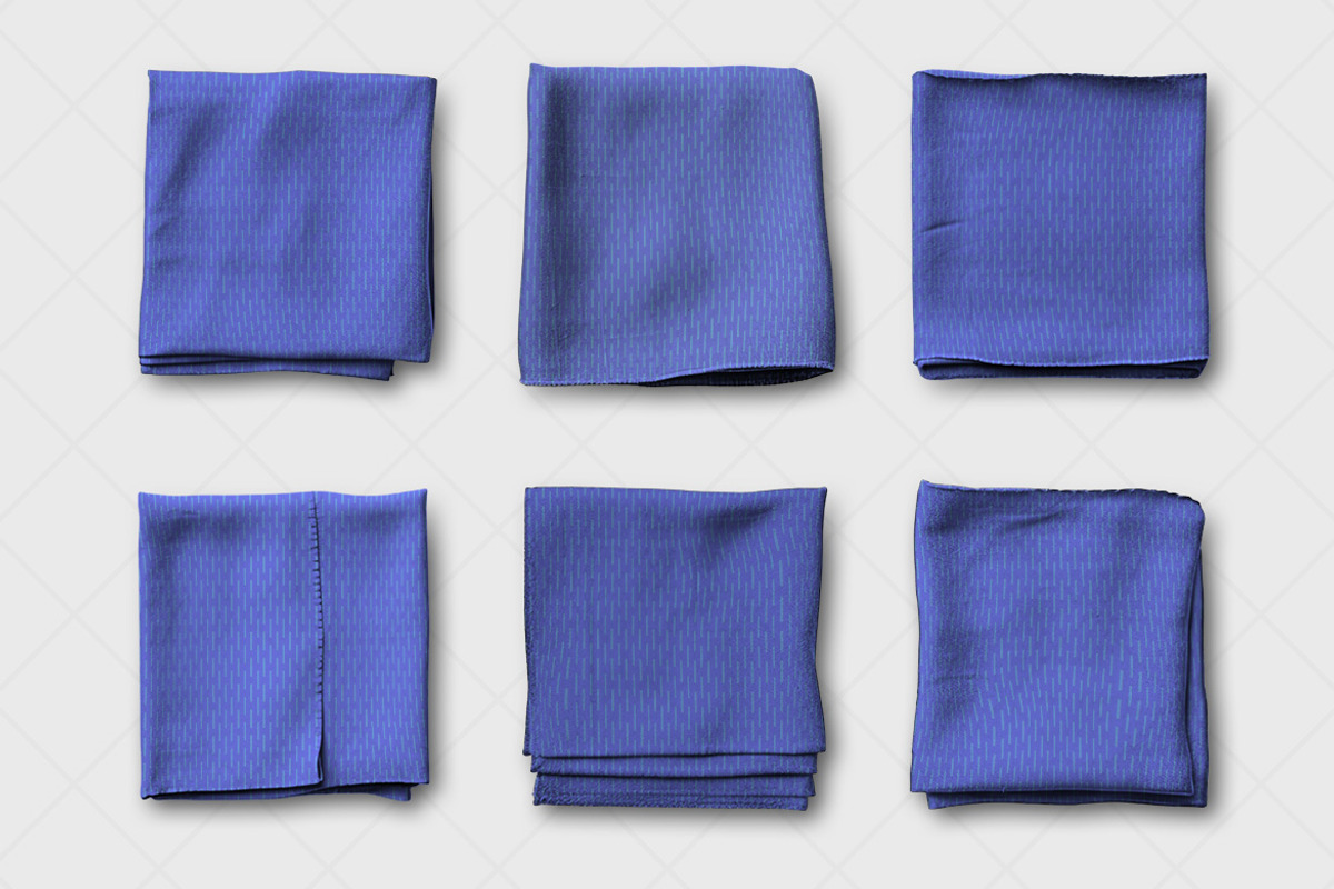 6 folded fabric swatches PSD Mockup, a Household Mockup by Mels Brushes (Photo 2 of 2)