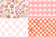 Groovy Valentine Collection, a Background Graphic by cafelab_store (Thumbnail 3 of 5)