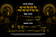 Berga Mont Typeface, a Blackletter Font by alit design (Thumbnail 15 of 17)