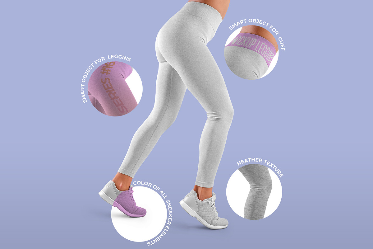 8 Mockups Women Leggins, a Bottom Mockup by Grow Design Craft Studio (Photo 4 of 6)