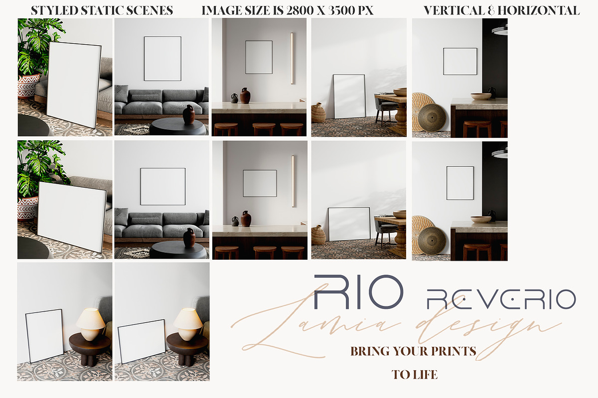 RIO Room & FRAME MOCKUP, a Household Mockup by LAMIA DESIGN (Photo 13 of 13)