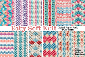 Baby Blanket Knit Fabric Texture