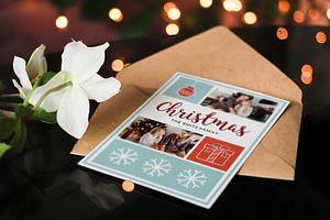 Christmas Postcard Template 5x7 V2