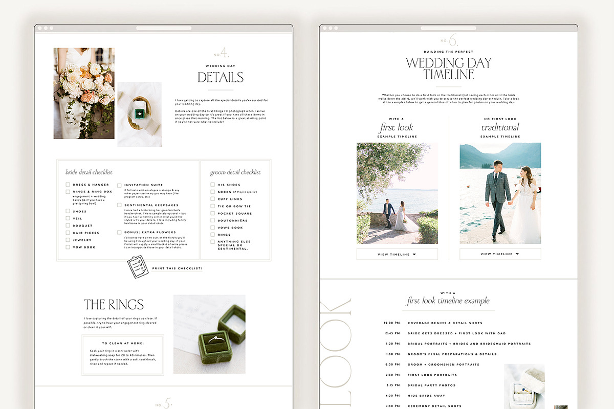 Showit Wedding Guide Template, a Websites & App Template by Rachel Kick (Photo 2 of 4)