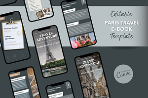 Travel Ebook Canva Editable Template