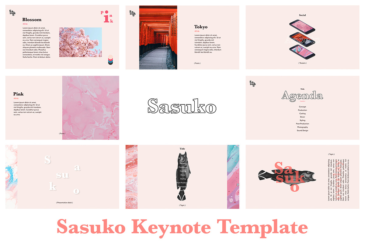 Sasuko Keynote Template, a Presentation Template by Marissen