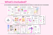 Business Plan Template, Pitch Deck, a Print Template by PlannersByBee (Thumbnail 2 of 3)