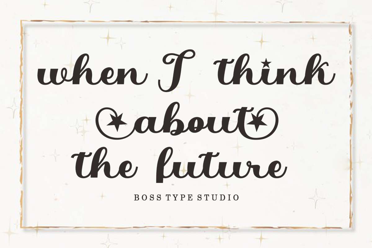 Hello Girl Unique Font, a Script Font by Bosstype Studio (Photo 2 of 9)