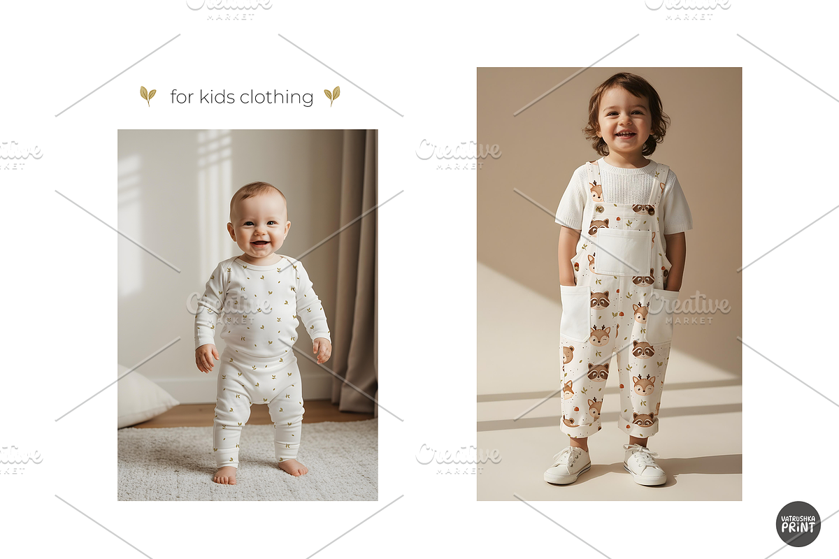 Fabric patterns with animals, a Pattern Graphic by vatrushkaprint_store (Photo 4 of 4)