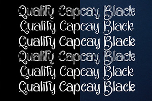 Quality Capcay Black