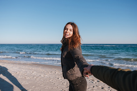 First person view man holding hand of woman, a Beauty & Fashion Photo by Dean Drobot