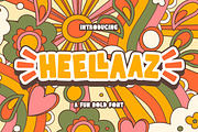 Heellaaz is a Fun Bold Font, a Sans Serif Font by Almarkhatype (Thumbnail 1 of 10)