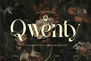 Qwenty || Vintage Retro Serif Font, a Serif Font by Ermedia Studio (Thumbnail 1 of 10)