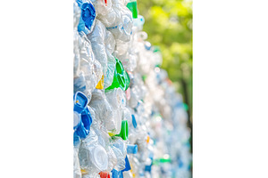 Colorful stack of compressed plastic, a Nature Photo by Lermont51