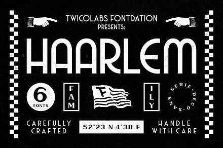 Haarlem Family | 3 in 1 Fonts, a Sans Serif Font by Twicolabs Fontdation