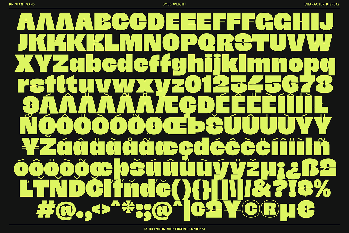 BN Giant, a Sans Serif Font by Bnick (Photo 19 of 19)