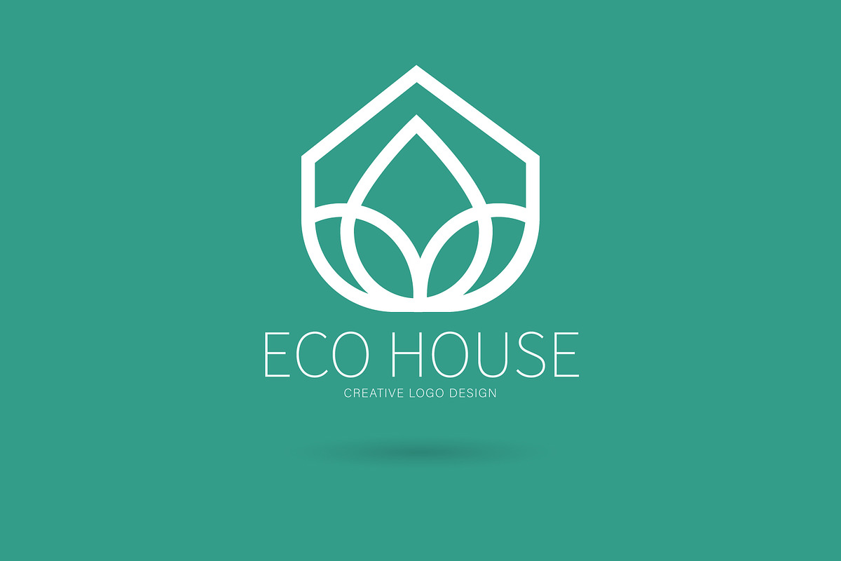 Eco house logo, a Branding & Logo Template by Logocreative (Photo 3 of 3)