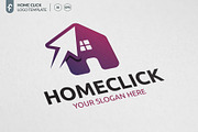 Home Click Logo, a Branding & Logo Template by ft.studio