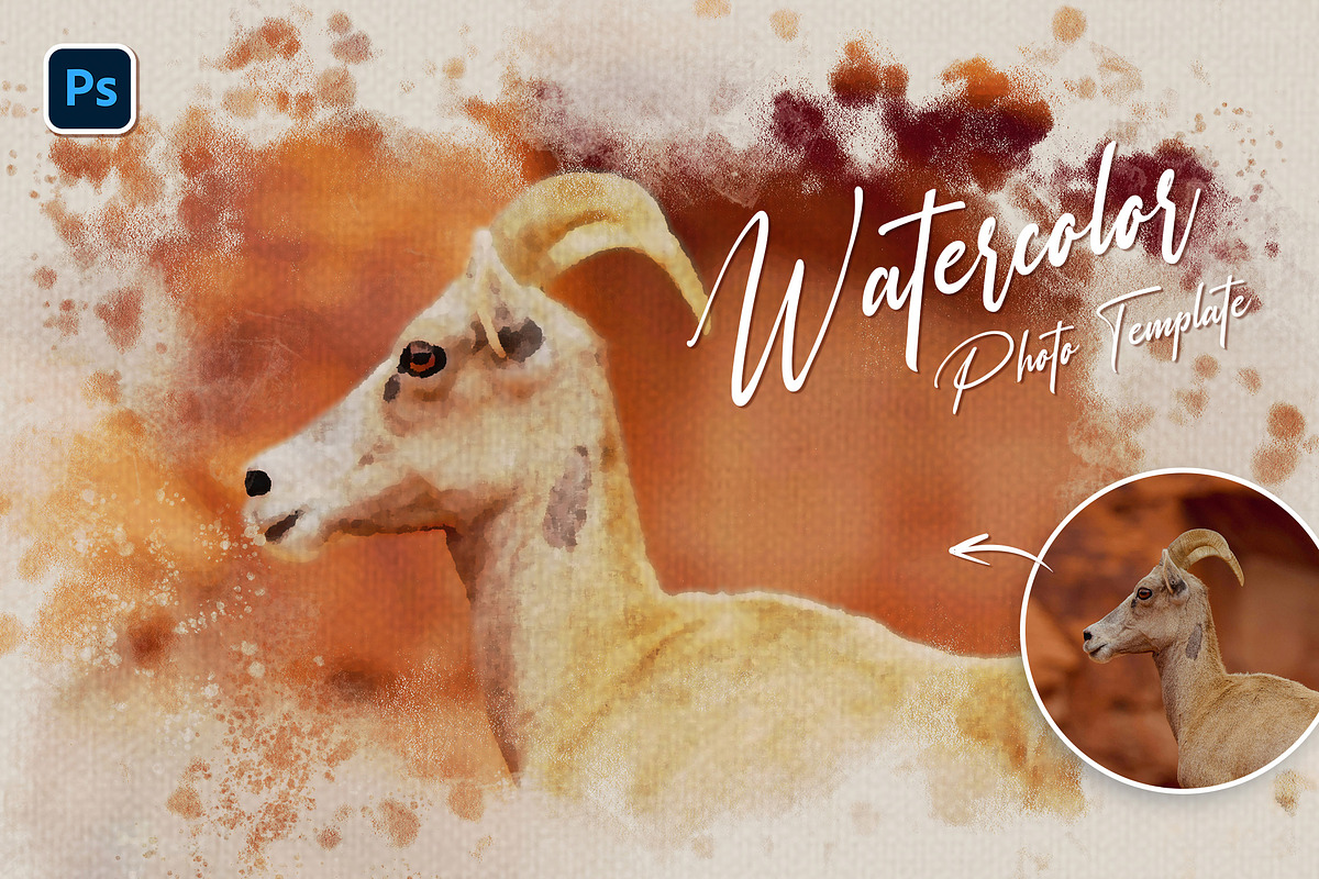 Watercolor Photo Effect, a Layer Style Add-On by Andrew Skoch Design (Photo 1 of 5)