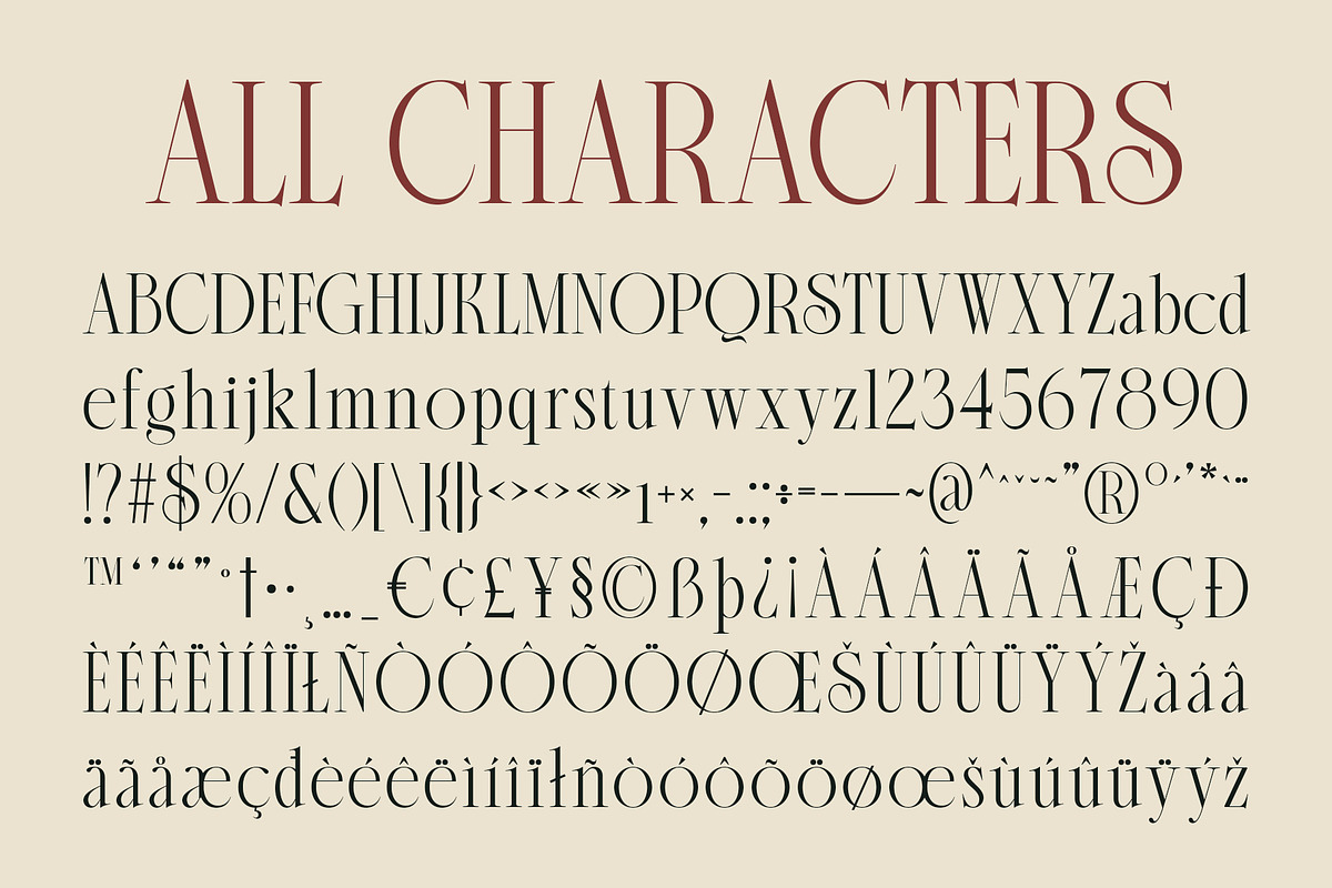 CS Masque – Condensed Font, a Serif Font by Craft Supply Co. (Photo 8 of 8)