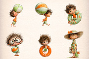 Funny Summer Beach Kids Clipart, an Illustration by Digital Artistic99 (Thumbnail 4 of 11)