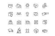 Shipping Icons Set, a Transportation Illustration by Tettygreen (Thumbnail 3 of 3)