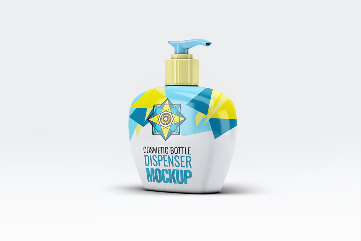 Cosmetic Bottle Dispenser Mock-Up, a Product Mockup by DesignRushMarket (Photo 2 of 5)