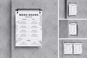 MENU BOARD MOCKUP, a Product Mockup by swsi-studio
