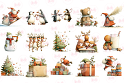 Funny Christmas Clipart, an Illustration by Markicha Art (Thumbnail 3 of 5)
