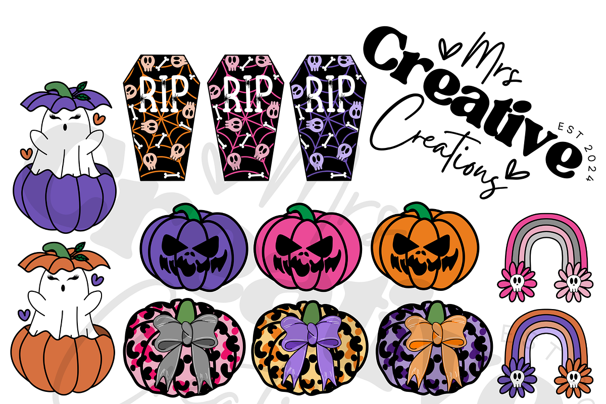 Halloween Clipart bundle, a Graphic by Mrs. Creative Creations (Photo 1 of 6)
