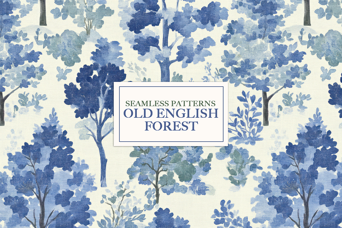 Old English Forest Seamless Patterns, a Pattern Graphic by Digital Museum (Photo 3 of 10)