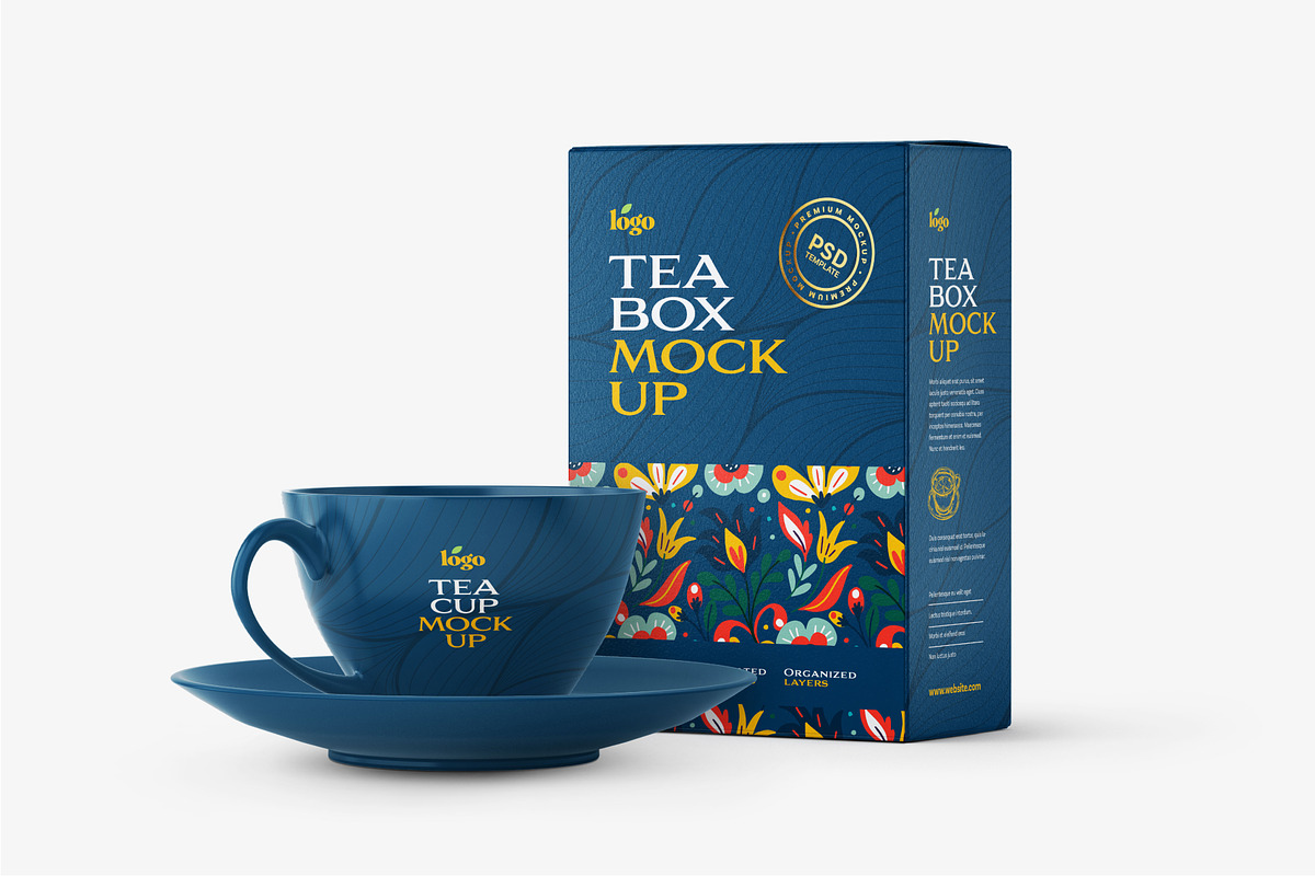 Tea Box Packaging Mockup Set, a Cups & Container Mockup by Deeplab (Photo 9 of 22)