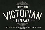 VICTOPIAN - A Vintage Display Font, a Serif Font by Hannah Marks (Thumbnail 1 of 4)