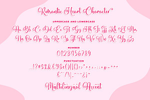 Romantic Heart - Script Font