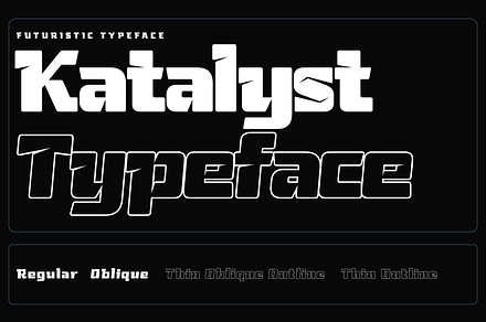 Katalyst - Cutting-Edge Typeface, a Sans Serif Font by HipFonts