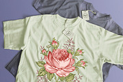 Set Seamless Flowers Roses Chamomile, a Pattern Graphic by Vintage (Thumbnail 13 of 14)