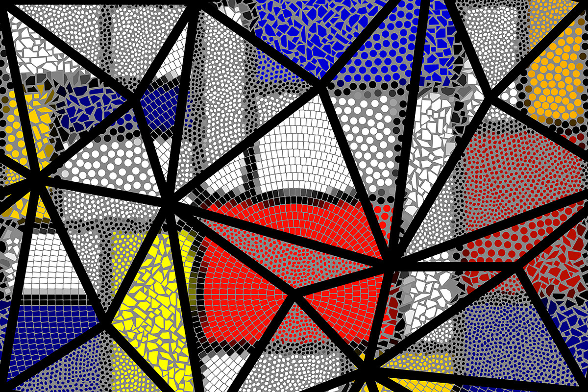 Piet Mondrian style patterns