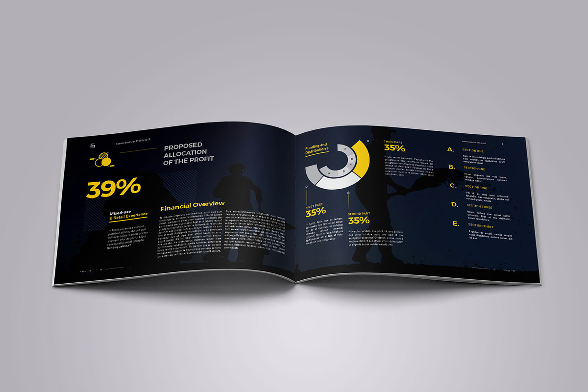 Horizontal Company Profile, a Brochure Template by Elite_Standard (Photo 9 of 15)
