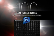 100 Lens Effect Brushes for PS Vol 1, a Brush Add-On by Creative Graphics (Thumbnail 1 of 7)