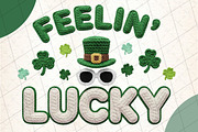 St Patrick’s Day Feelin Lucky Png, an Illustration by DreamCafeArt (Thumbnail 1 of 8)
