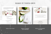 Line Sheet Template - CANVA/InDesign, a Presentation Template by Just Like White Creative (Thumbnail 5 of 8)