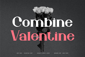 Combine Valentine - Romantic Font