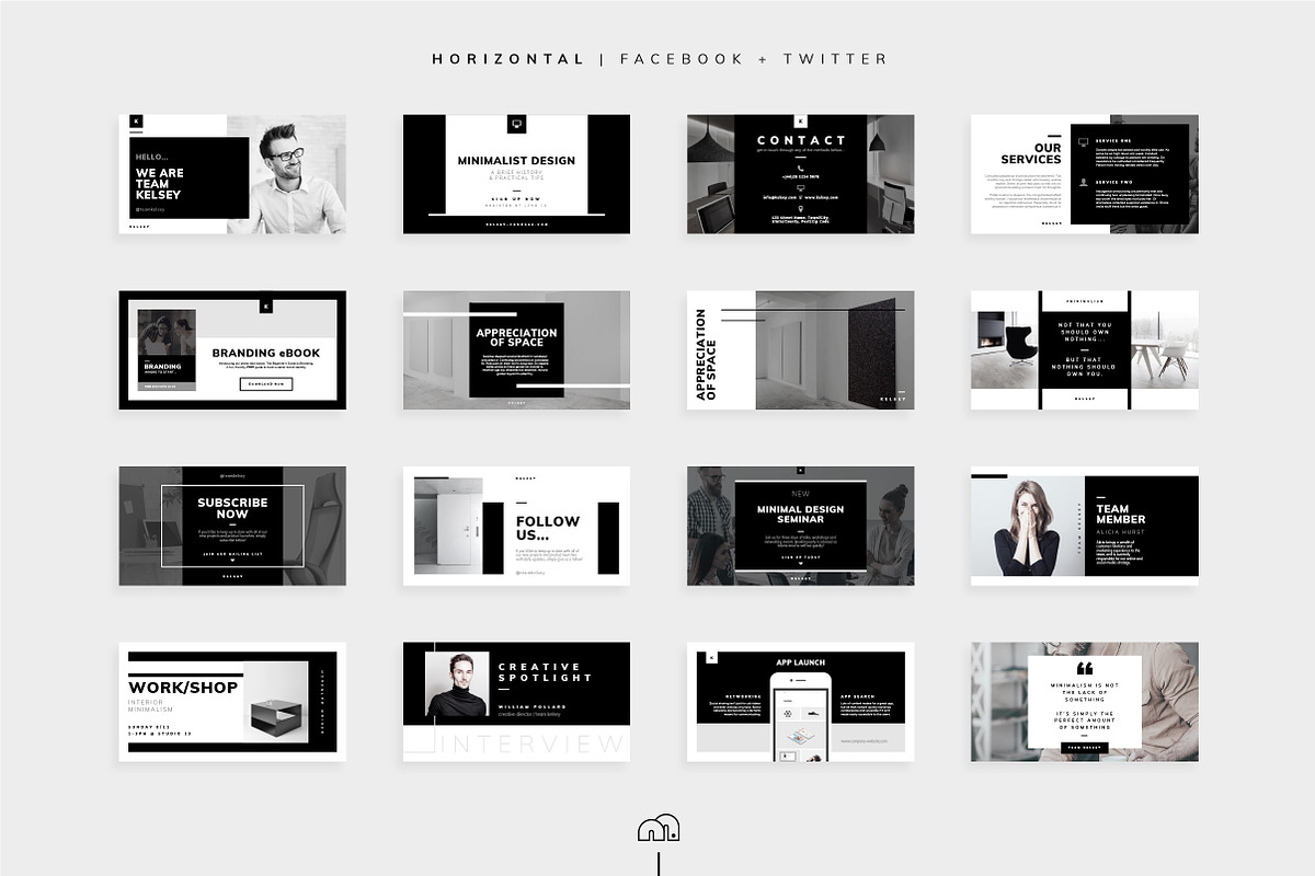 Social Media Pack - Kelsey, a Social Media Template by bilmaw creative (Photo 6 of 11)
