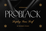 Problack - Elegant Sans Serif, a Sans Serif Font by RockboyStd (Thumbnail 1 of 12)